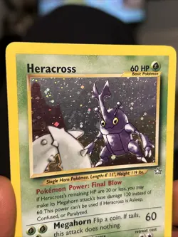 Heracross 6/111 Neo Genesis Holo Pokemon 2000 - Image 3