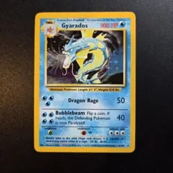 Pokemon Card - Gyarados 6/102 Holo Rare Base Set WOTC - Image 1