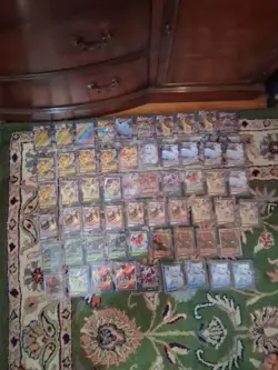 Pokemon Lot Of 58 Vivid Voltage Cards 9 VMAX 1 GOLD COLORED Obstagoon 48 V Cards - Image 1
