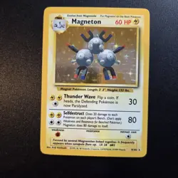 Pokemon Bundle - Magneton 9/102 Holo Rare Base Set WOTC - Excellent - Image 1