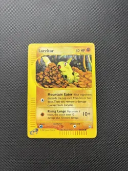 Pokemon Card Aquapolis E Series Larvitar Reverse Holo 89/147 WOTC - Image 1