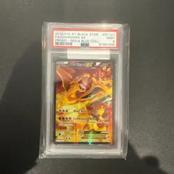 PSA 9 MINT Charizard EX XY121 Black Star Promo FULL ART HOLO PROMO Pokemon Card - Image 1