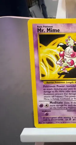 Pokemon Cards: Jungle Rare: Mr. Mime 22/64 TCG 1999 WOTC Vintage - Image 2