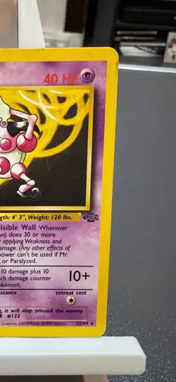 Pokemon Cards: Jungle Rare: Mr. Mime 22/64 TCG 1999 WOTC Vintage - Image 3