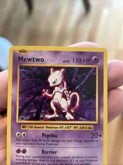 2016 Pokemon XY TCG Mewtwo Evolutions Holo Rare 51/108 Cracked Ice Foil Card - Image 5