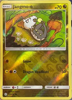 Jangmo-o Reverse Holo - 161/236 - Cosmic Eclipse Pokemon 2019 - Image 1