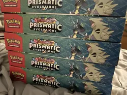 5 x POKEMON PRISMATIC EVOLUTIONS LUCARIO EX/TYRANITAR EX PREMIUM COLLECTION SET - Image 3