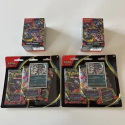 Pokemon TCG Phantasmal Flames Booster Bundle Box & 3 Packs Blister “Lot Of 4” - Image 1