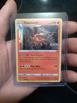 Pokemon TCG Charizard Pokemon GO 010/078 Reverse Holo Rare MINT - Image 1