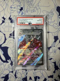 Pokemon Paldean Fates Charizard EX 074 PSA 10 - Image 1