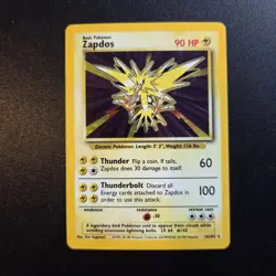 Pokemon Bundle - Zapdos 16/102 Holo Rare Base Set WOTC - NM/Excellent - Image 1