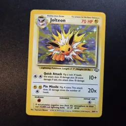 Pokemon Bundle - Jolteon 4/64 Holo Rare Jungle Set WOTC - NM/Excellent - Image 1