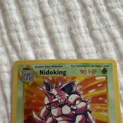 Pokemon Nidoking 1st Edition Base Set Holo Shadowless Rare 11/102 1999 - Image 5