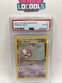2001 POKEMON NEO DISCOVERY #1 ESPEON HOLO PSA 6 - Image 1