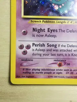 Pokemon Misdreavus Double Holo ERROR Neo Revelation 11/64 MP/LP - Image 3