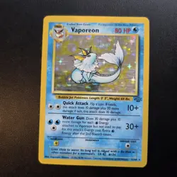 Pokemon Bundle - Vaporeon 12/64 Holo Rare Jungle Set WOTC - NM/Excellent - Image 1