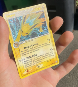 2005 Jolteon 8/115 Holo Rare Unseen Forces Stamped Pokemon WOTC Lightly Played - Image 4
