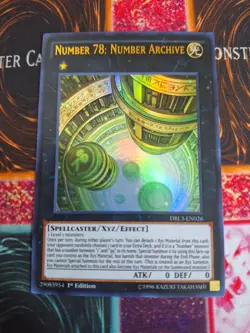 Yu-Gi-Oh! Number 78: Number Archive DRL3-EN026 Ultra Rare 1st Edition Near Mint - Image 1