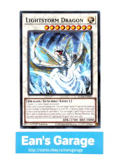 YuGiOh Lightstorm Dragon 1st Edition SUDA-EN043 Supreme Darkness common - MN - Image 1