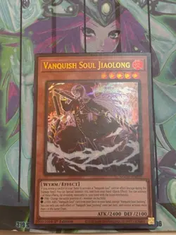 Yugioh 1x Vanquish Soul Jiaolong AGOV-EN018 Age of Overlord Ultra Rare 1st Ed NM - Image 1