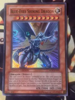 Yugioh: Blue-Eyes Shining Dragon - MOV-EN001 - Super Rare - Limited Edition - LP - Image 1