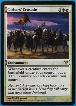 Cathars' Avacyn Restored FOIL PLD White Rare CARD (486333) ABUGames - Image 1