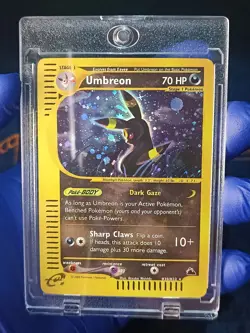 Umbreon Skyridge H30/H32 Holo Pokemon Card Near Mint Condition FAN ART - Image 3