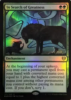 X 1 In Search Of Greatness NM-M KHM 177 MTG Magic The Gathering - Image 1