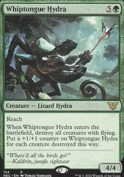 Whiptongue Hydra 2022 MTG #134 Commander/Rare Neon Dynasty Commander - Image 1