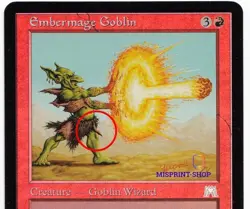 Embermage goblin FOIL Mtg MISPRINT. The XXX rated Misprint. - Image 3
