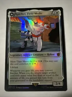 Ratchet Field Medic Rescue Racer Shattered Glass Foil, Near Mint, MTG 02 - Image 1