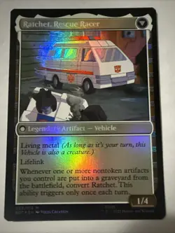 Ratchet Field Medic Rescue Racer Shattered Glass Foil, Near Mint, MTG 02 - Image 2