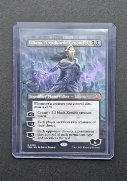 Liliana, Dreadhorde General (Borderless) Foundations 359 Near Mint - Image 3