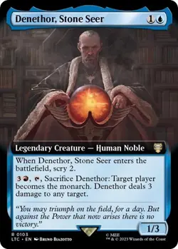 Denethor, Stone Seer (Extended Art) 103 MTG NM - ltc - Image 1