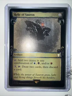 Relic of Sauron (Showcase Scrolls) Commander: the Lord of the Rings: Foil - Image 1
