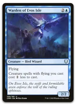 Warden of Evos Isle #106 (NM) Commander Legends CMR Magic MTG - Image 1