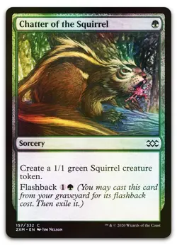 Chatter of the Squirrel #157 (Foil) (NM) Double Masters 2XM Magic MTG - Image 1