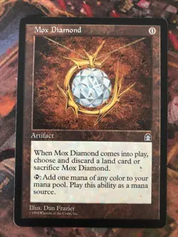 MTG Mox Diamond Stronghold RESERVED LIST Card - Image 1