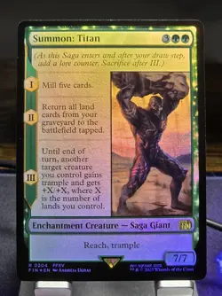 MTG - Summon: Titan (0204) Rare (FOIL) - FINAL FANTASY (FIN) - Image 1