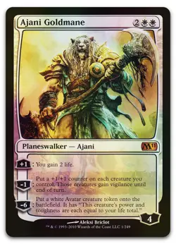 Ajani Goldmane #1 (Foil) (NM) Magic 2011 M11 Magic MTG - Image 1