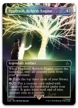 Yggdrasil, Rebirth Engine (Borderless) #126 (Foil) NM Assassin's Creed Magic MTG - Image 1