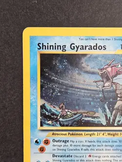 Shining Gyarados 65/64 Pokemon Neo Revelation Unlimited Holo Rare Card HP Swirl - Image 5