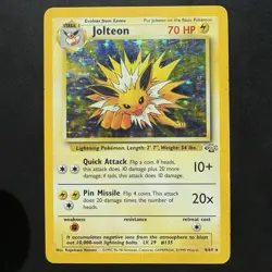 Pokemon Vintage Holo Jolteon 04/64 Jungle 1999 Wizards Of The Coast - Image 1
