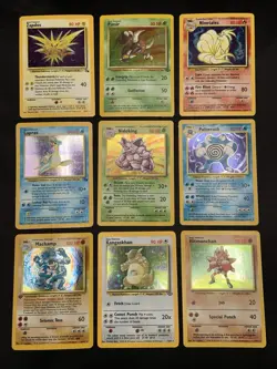 Vintage Holo Rare Pokemon Card Lot WOTC 1999 Base Set, Jungle, Fossil - MP/HP - Image 1