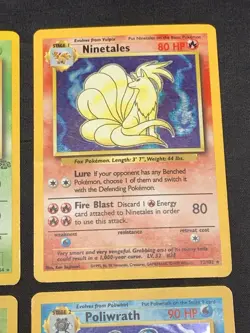 Vintage Holo Rare Pokemon Card Lot WOTC 1999 Base Set, Jungle, Fossil - MP/HP - Image 4