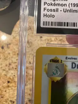 Pokemon Dragonite Fossil Unlimited Holo 4/62 CGC 10 Gem Mint CLEAN psa - Image 4