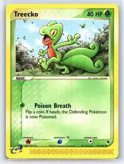 2003 Pokemon TCG EX Ruby & Sapphire Treecko 75/109 - NM - Image 1
