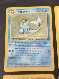 Vintage Pokemon Cards Rare Holo Lot WOTC Era Only - Mewtwo, Vaporeon, Machamp - Image 2