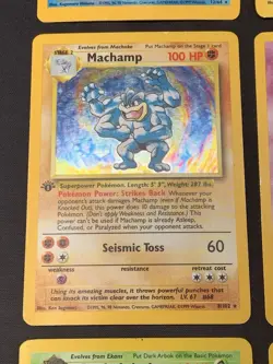 Vintage Pokemon Cards Rare Holo Lot WOTC Era Only - Mewtwo, Vaporeon, Machamp - Image 5