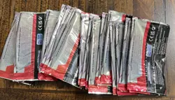 74x EMPTY Pokemon Prismatic Evolutions Booster Packs Wrappers AS-IS - Image 3